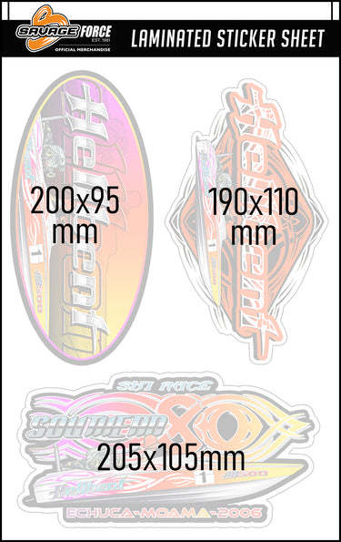 Hellbent Southern 80 2006 Sticker Sheet